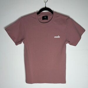 Nude Project Crewneck T-Shirt in Dusty Rose